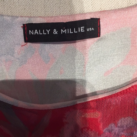 Beautiful Red Floral Patterned Dress - Picture 10 of 10